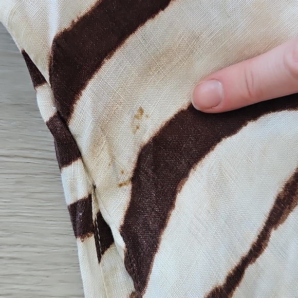 Lauren Ralph Lauren Linen Animal Print Button Front Fit And Flare Dress, Sz 10 - Picture 11 of 16